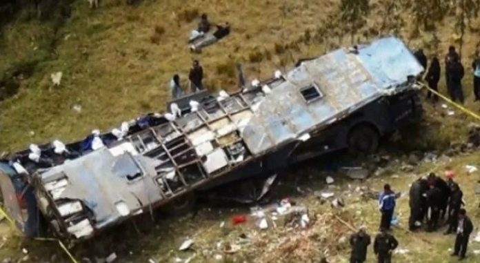 A School Bus Slides Into a Deep Ditch, Killing a Student and Injuring 25, others In Swat